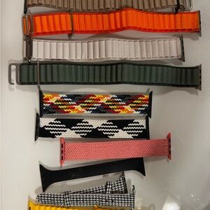 Assorted Elastic & Woven Watch Bands - Multi Color Pack Apple Watch 46mm